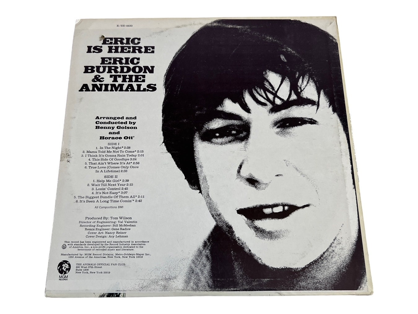 ◾️高音質USオリジナルモノ盤■ERIC BURDON & THE ANIMALS Eric Burdon & the Animals - Amazon.com Music