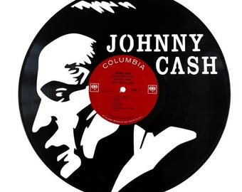 Johnny Cash Vinyl Record Art - Bitter Tears