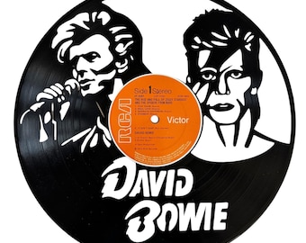 David Bowie Vinyl Record Art
