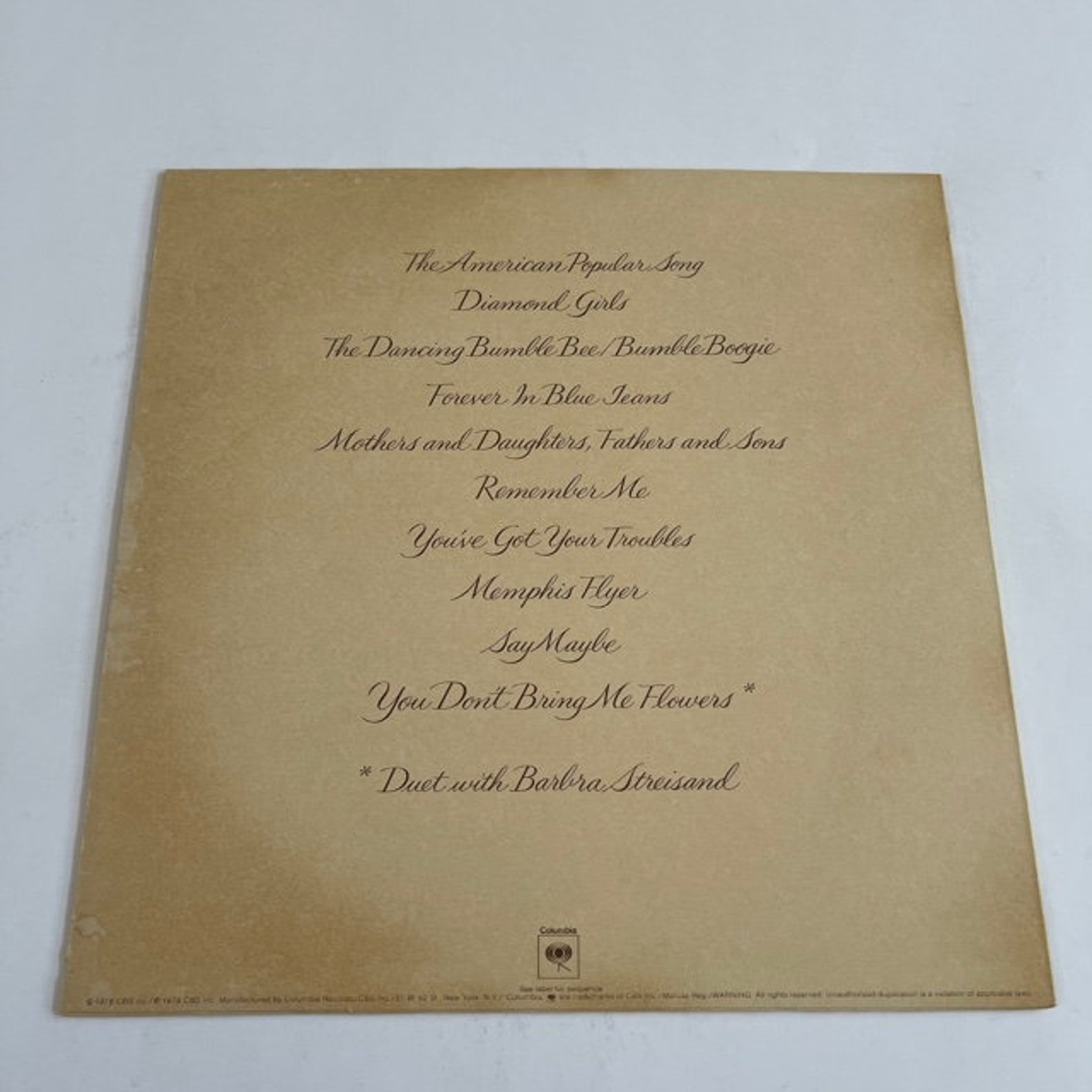 Neil Diamond You Don't Bring Me Flowers 1978 | Etsy