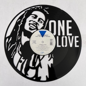 Bob Marley &quot;One Love&quot; Vinyl Record Art - Ziggy Marley Album