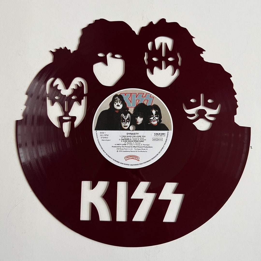 KISS Vinyl Record Art RED Vinyl Etsy
