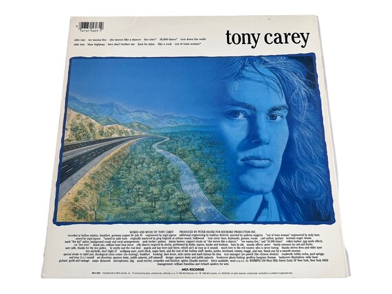 Tony Carey - Blue Highway (1985) - Etsy