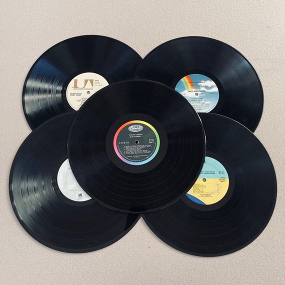 5 Bulk 12' Vinyl Records for Arts and Crafts - Etsy