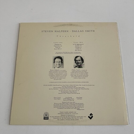 邦楽 Steven Halpern Dallas Smith - Threshold Steven Halpern / Dallas Smith - Threshold (1984) - Etsy