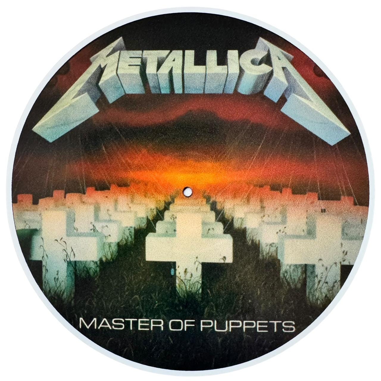 Metallica- Master of Puppets 4 Inch Round Vinyl Sticker