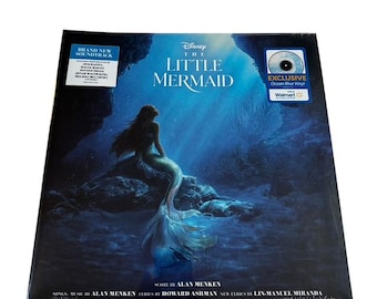 Little Mermaid - Brand New Soundtrack (2023) New and Sealed 180 Gram Ocean Blue Vinyl