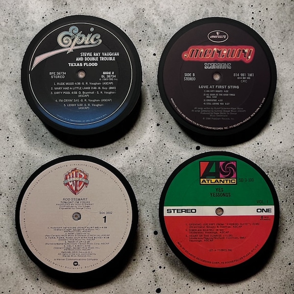 Vinyl Coasters Etsy