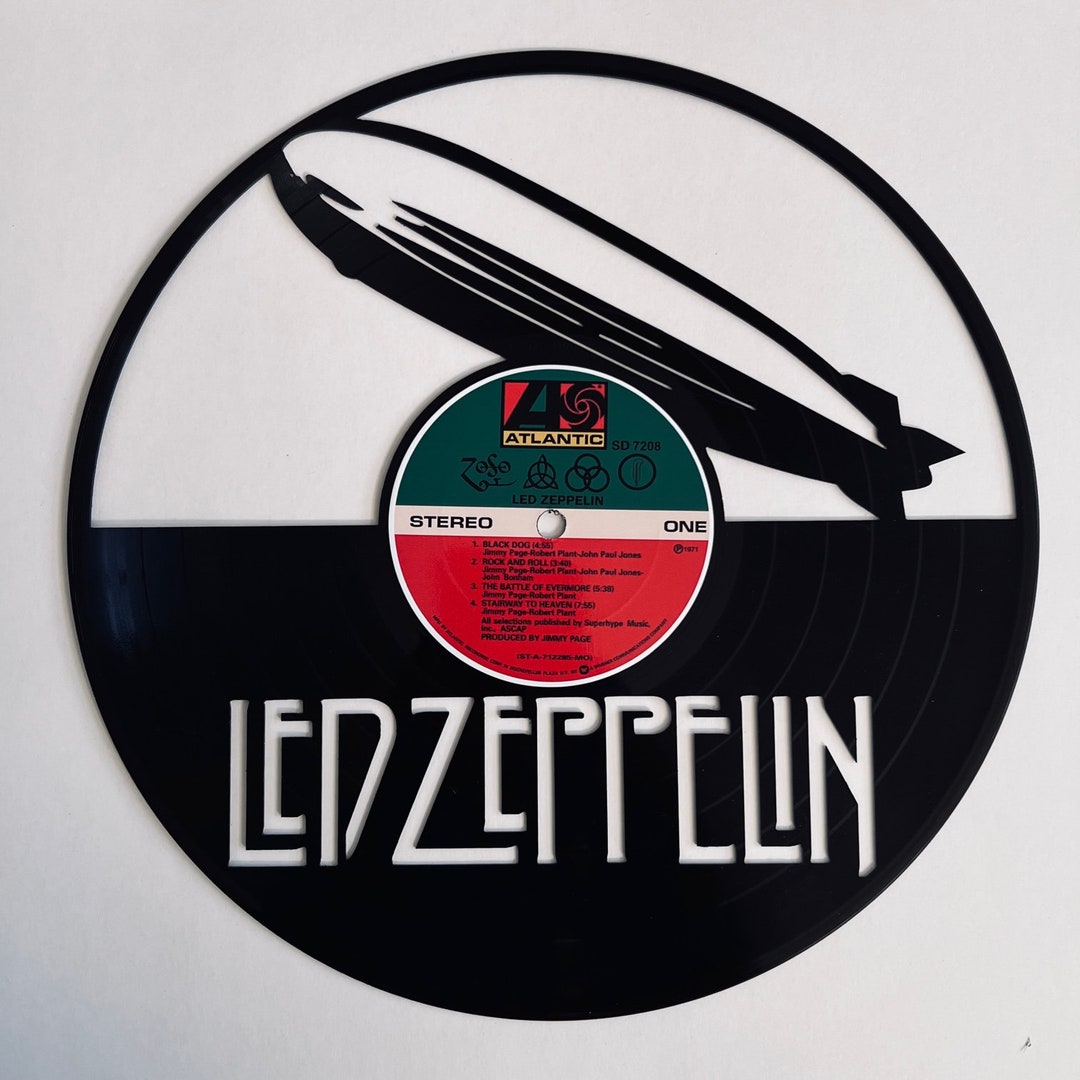 Led Zeppelin Vinyl Art - Etsy