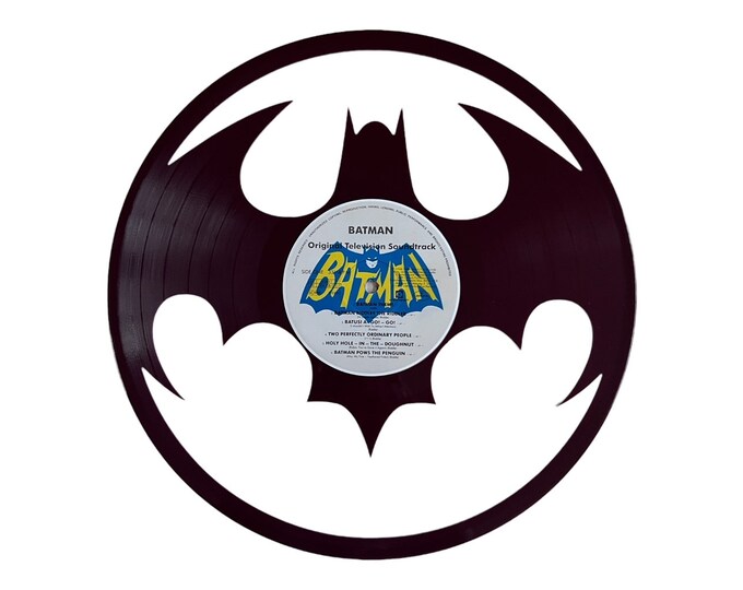 BATMAN Vinyl Record Art RED VINYL Etsy