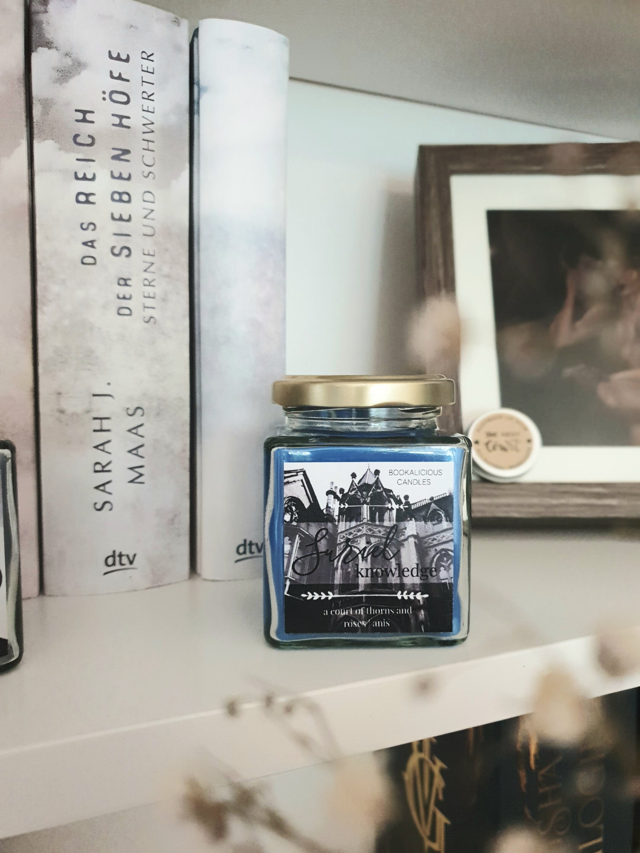 Bookish candle Suriel Acotar Etsy