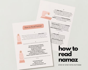 FR Illustrated Salah Etapes | Prayer Guide for Muslims | Reverts | Read ...