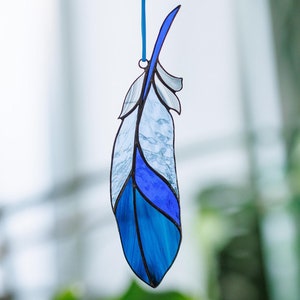 Susan Green Feather Stained Glass Suncatcher Susan Green Feather Stained Glass Suncatcher