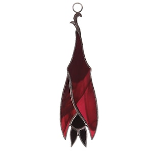 Halloween Bat - Stained Glass Bat Decor, Horror Decor, Window Hanging, Stained Glass Home Decor