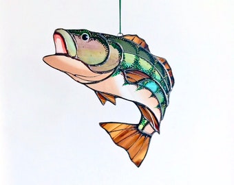 photo Stained Glass Fish For Sale fish stained glass etsy