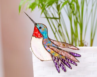 フェントンの手描き虹色ガラスの鳥の置物、J.グローブ作 - Etsy 日本
