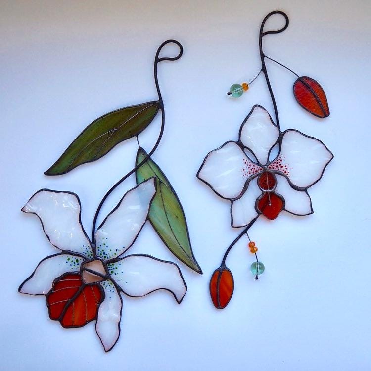 Acchiappasole In Vetro Colorato A Forma Di Girasole Con Farfalla – Decorazione Da Finestra 20x20 Cm – Regalo Fai Da Te Per La Casa