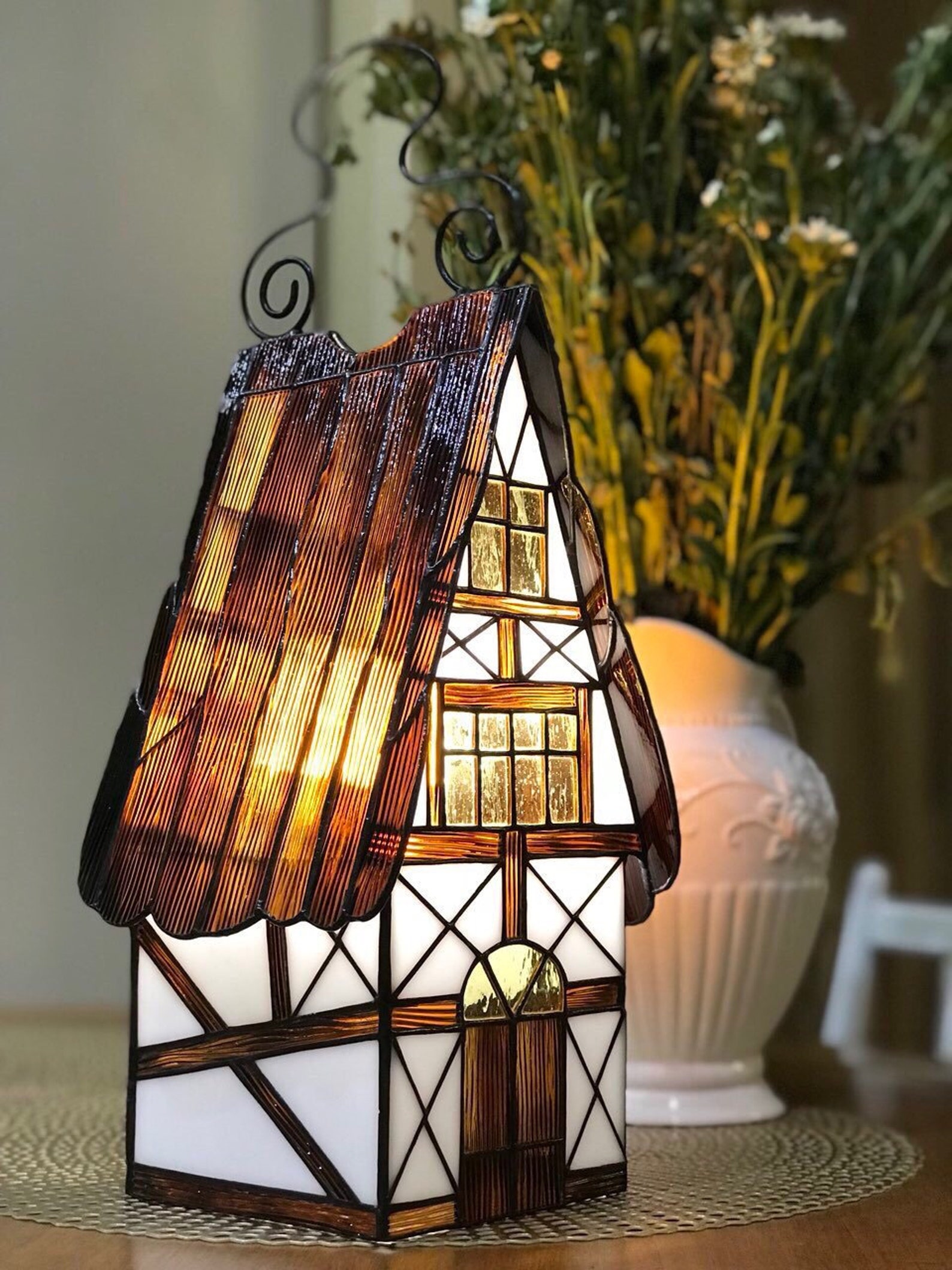 Витражный светильник своими руками