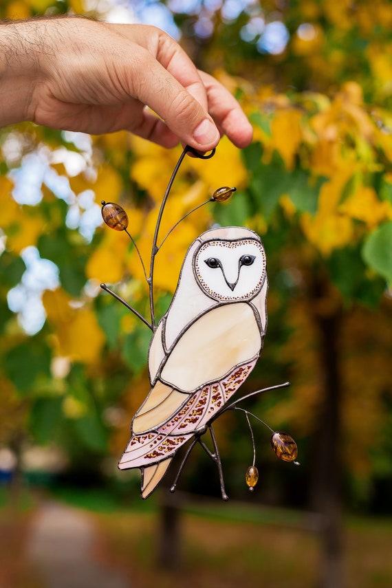 Décoration de hibou et de gouttes d'eau, répulsif à oiseaux