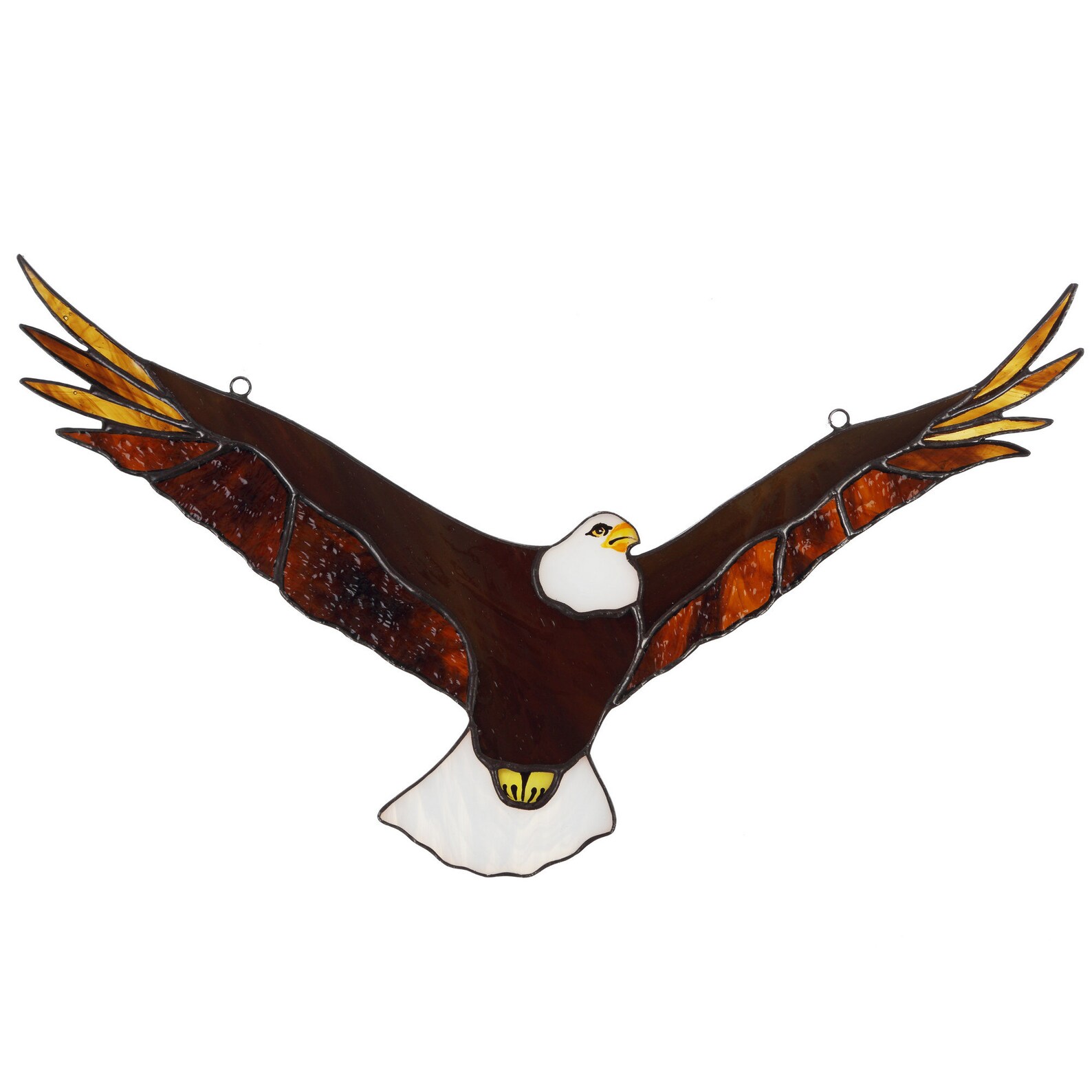 American Eagle stained glass suncatcher window hanging Etsy