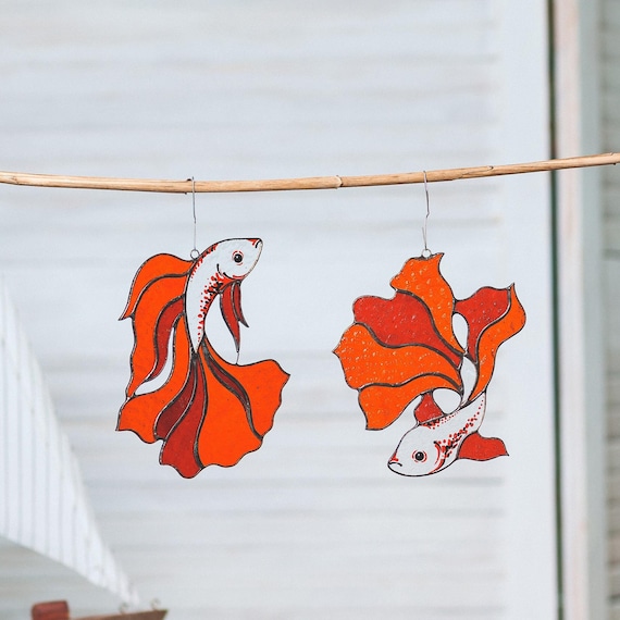 ステンドグラス製 水に浮かぶ かわいいアヒルのサンキャッチャーパネル