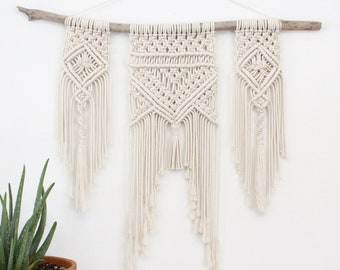 Macrame Wall Hanging | Modern Macrame Art | Macrame Wall Art | Geometric Wall Hanging | Boho Wall Art - AZTECA