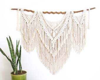 LARGE Macrame Wall Hanging | Macrame Wall Art | Boho Wall Art | Woven Wall Hanging - THE NOMAD