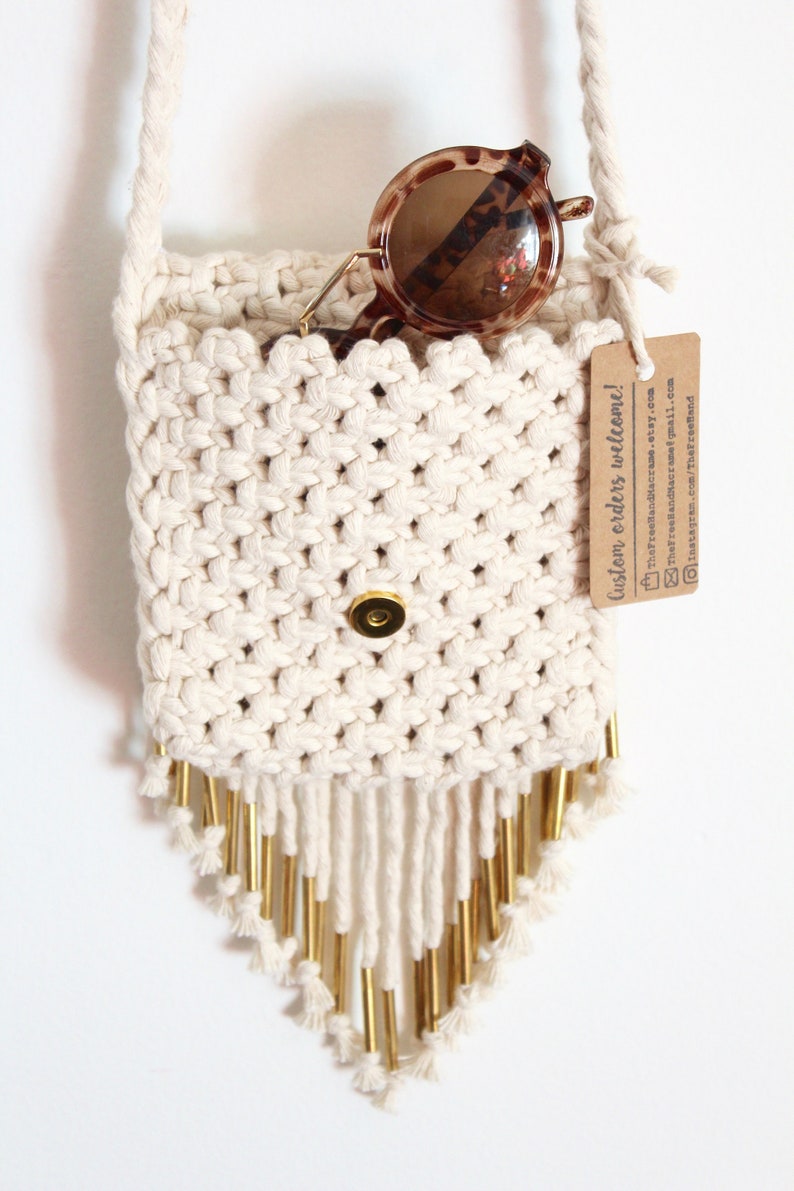 Macrame Purse Boho Crossbody Bag Macrame Bag Boho Etsy
