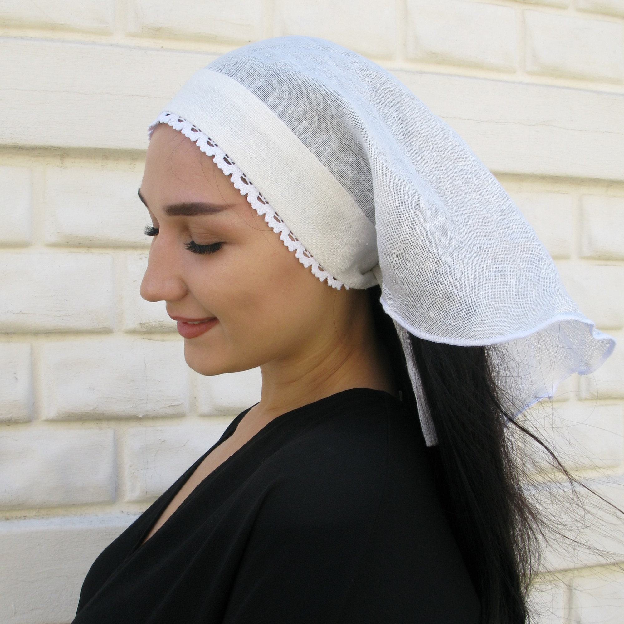 Medieval headband Veil for mass Etsy