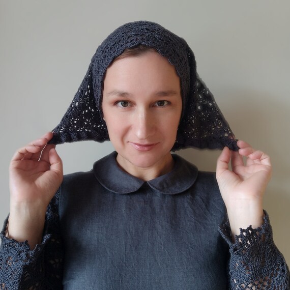 Chapel veil for mass Christian head covering Catholic veil Etsy