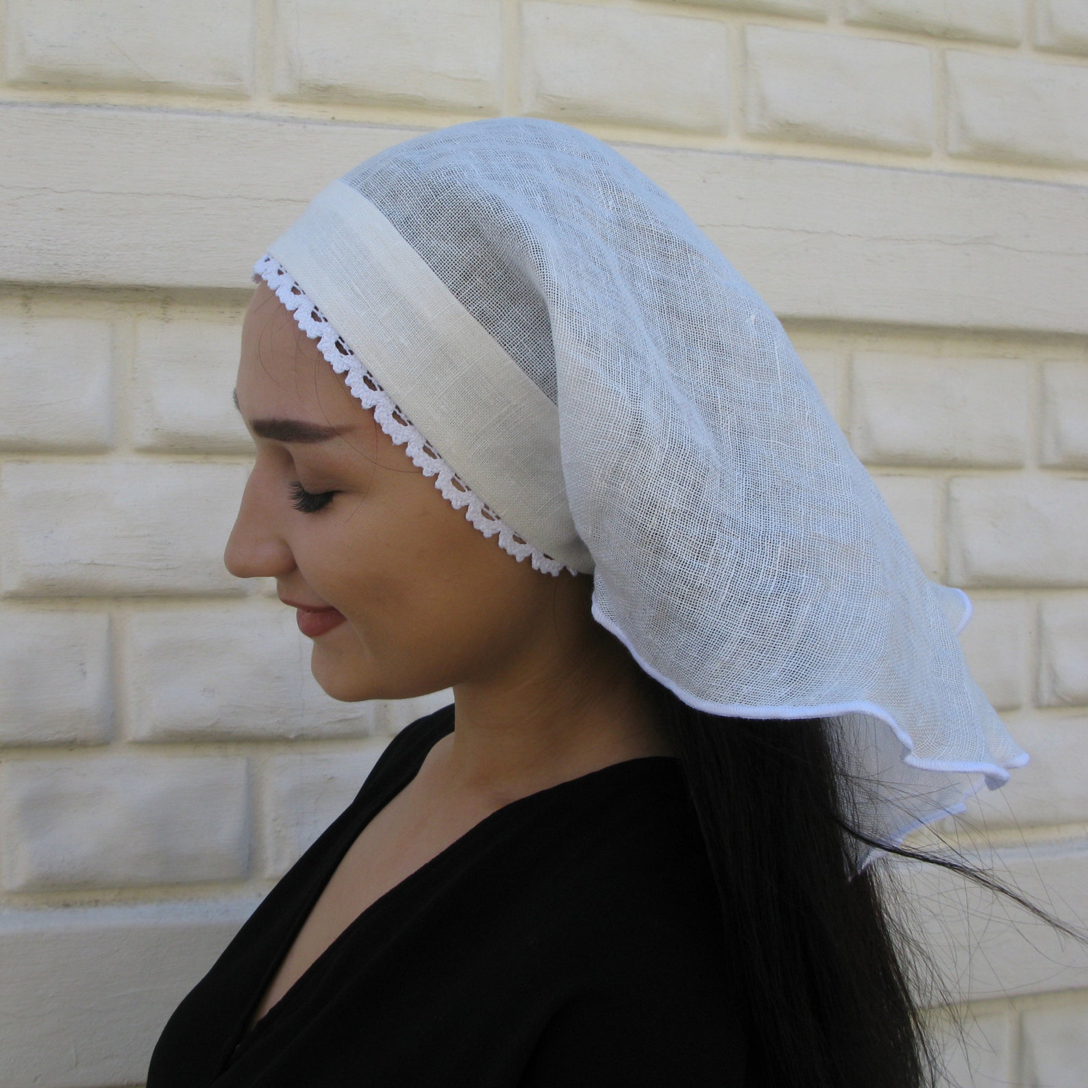 Medieval headband Veil for mass Etsy