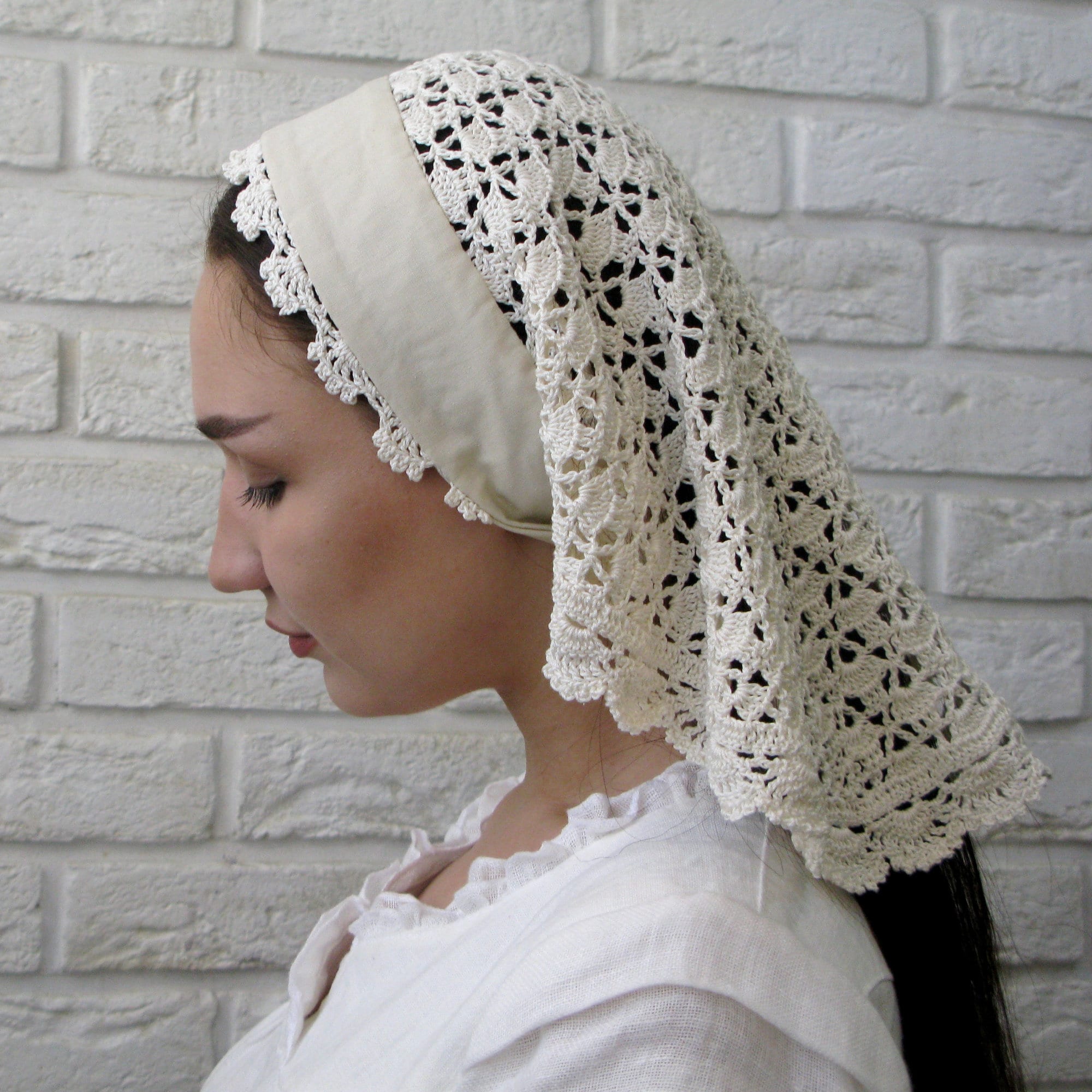 Head covering women Veil for mass Etsy
