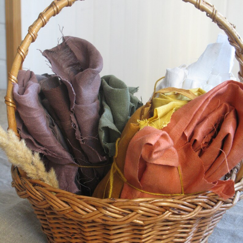 Linen fabric scraps Sustainable fabric Etsy