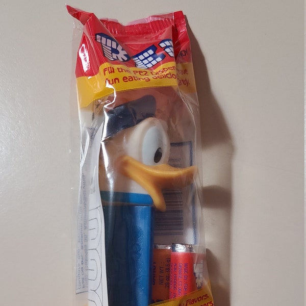 PEZ Donald Duck, blue stick/stem (Brand New and Sealed)