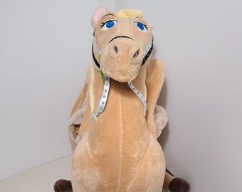 16 inch plush Saffron Horse doll, from Princess Sofia, good condition