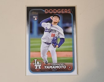 Yoshinobu Yamamoto 2024 Topps RC Rookie Baseball Card