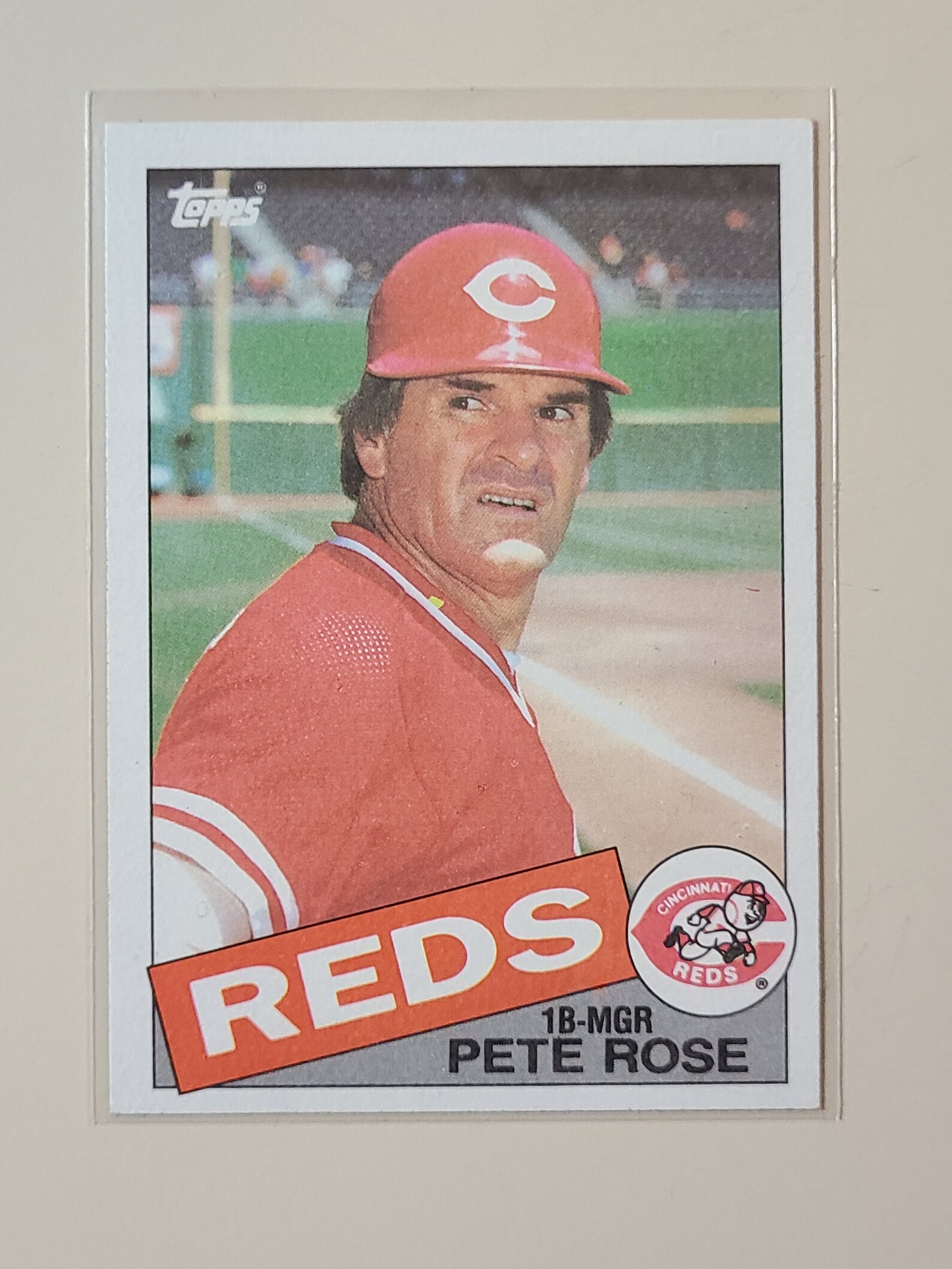 1985 Topps Pete Rose Baseball Card Etsy
