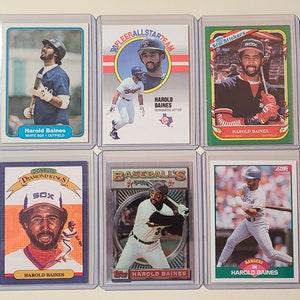 Harold Baines 6 Baseball Card lot 1993 Topps Finest, Donruss Diamond Kings, Fleer