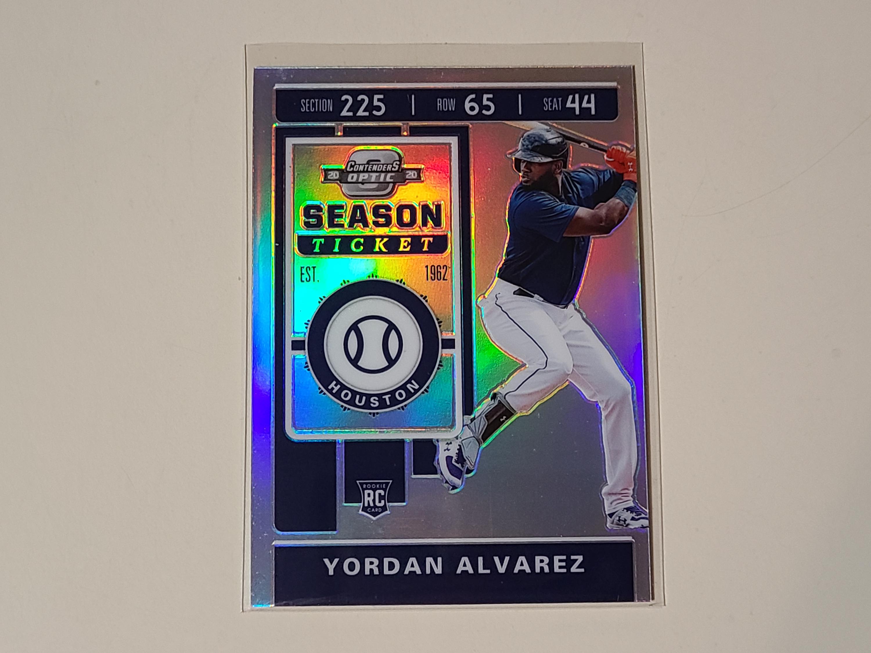 Yordan Alvarez 2020 Optic Contenders Prizm RC Rookie Baseball Card 