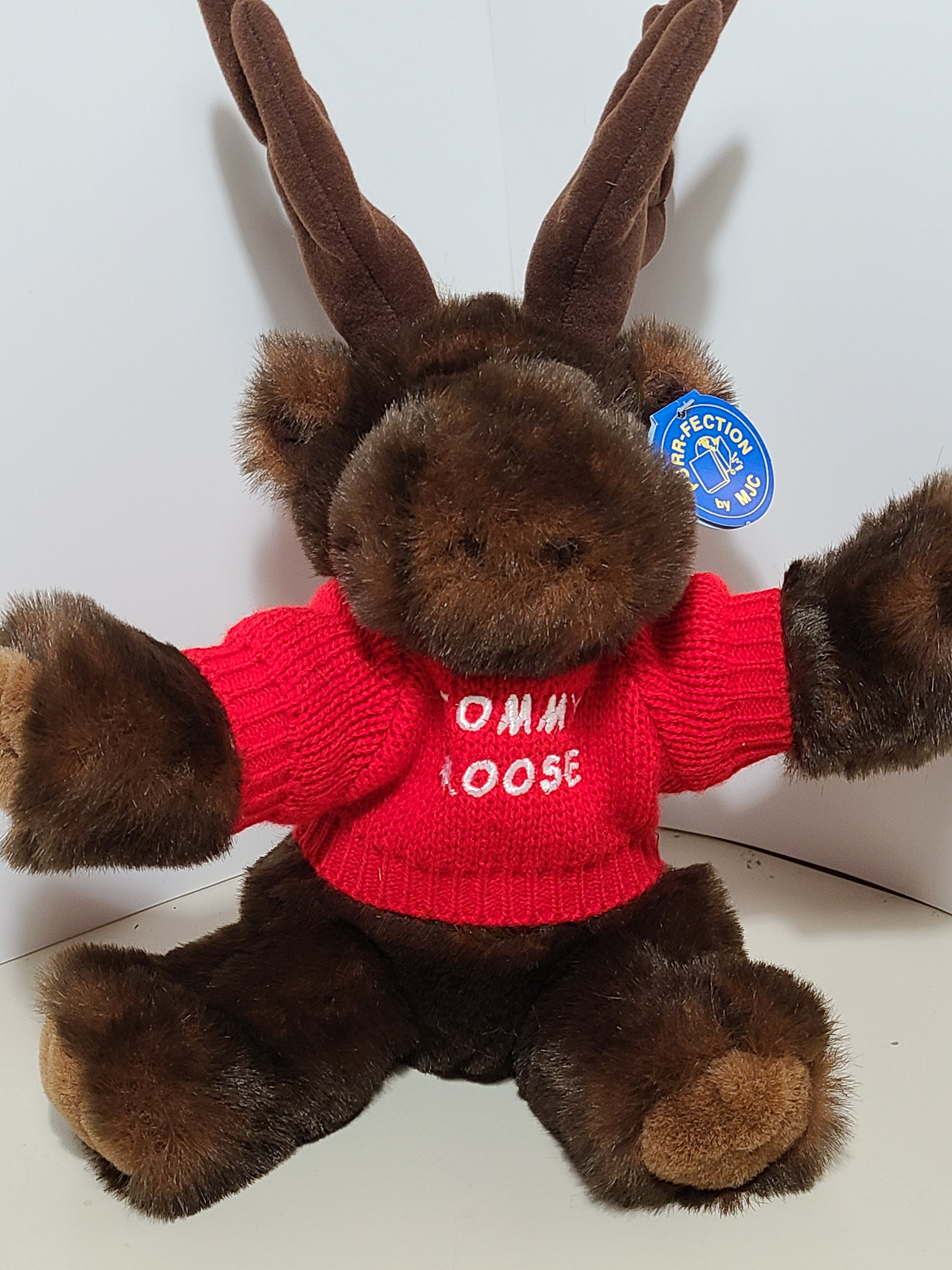 12 Inch Plush Stuffed Tommy Moose Doll Made by Purr fection Good