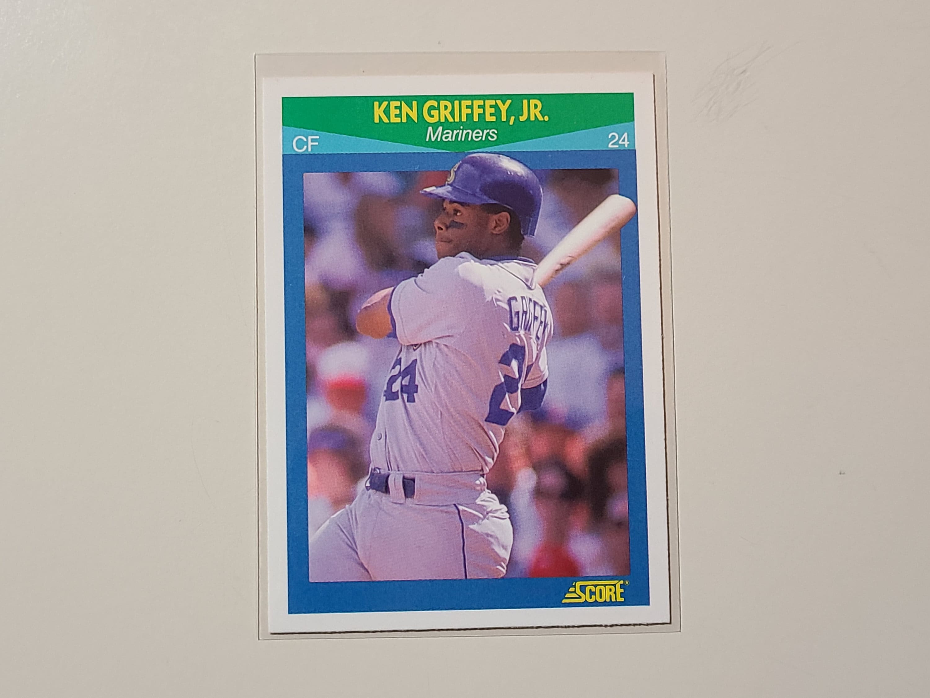 Ken Griffey Jr 1990 Topps Baseball MLB Debut Autograph Card