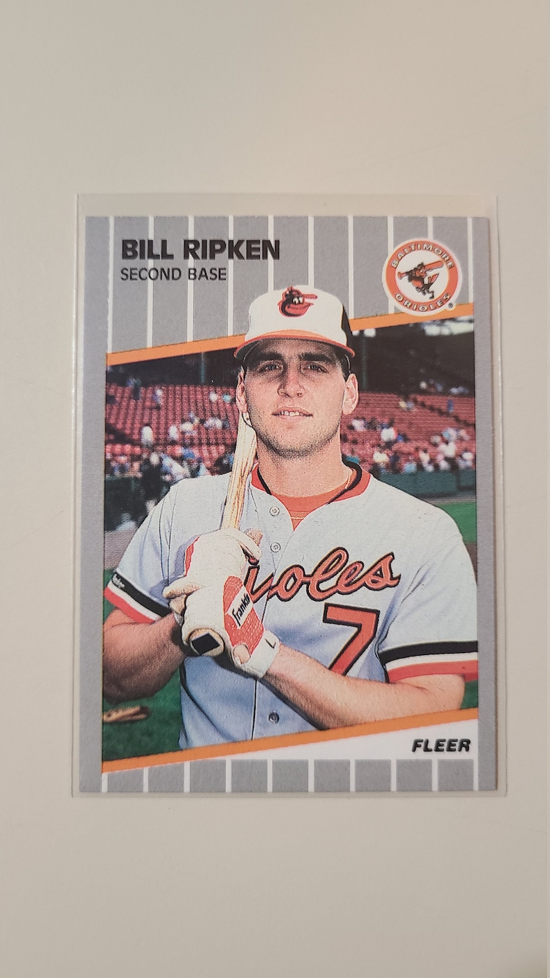 1989 Fleer Bill Billy Ripken Error Black Box Baseball Card | Etsy