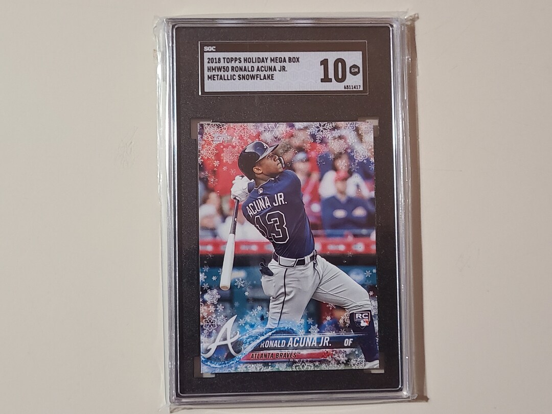 Ronald Acuna Jr. 2018 Topps Holiday Metallic Snowflake RC Rookie
