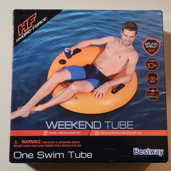 40 inch HF Hydro Force Weekend inflatable Tube Float by Bestway for ages 10+ (Brand New Sealed