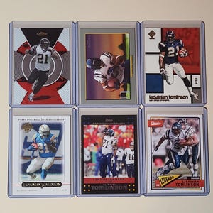 LaDainian Tomlinson 6 Football Card Lot Topps Finest, Pacific, Panini
