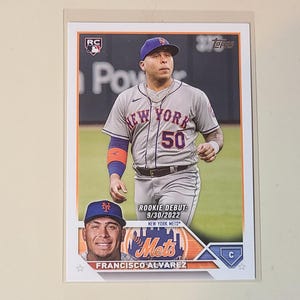 Francisco Alvarez 2023 Topps Update Rookie Debut RC Baseball Card