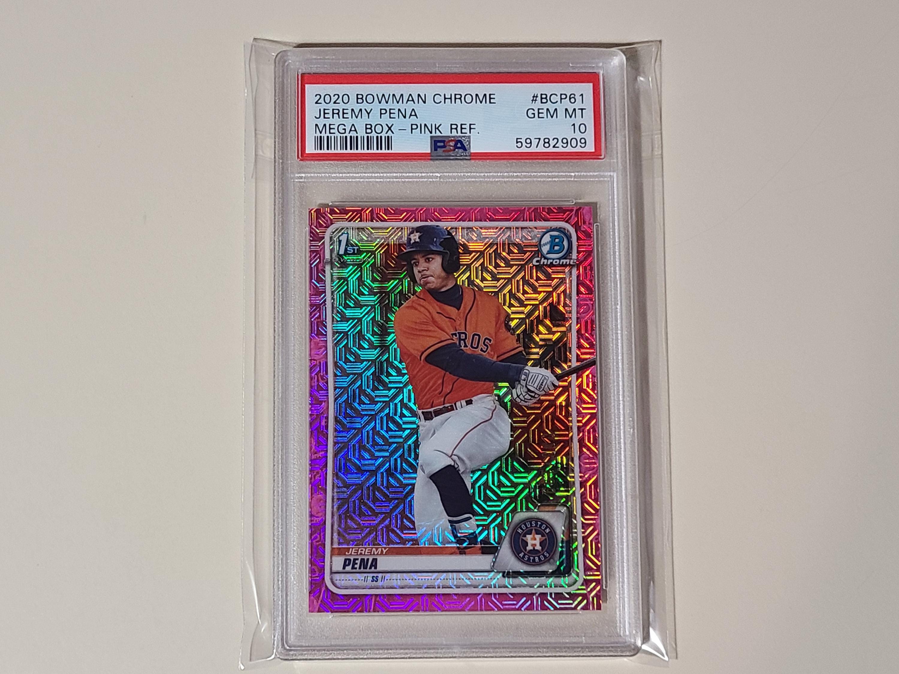 Bowman 2020 Jeremy Pena Purple Ref Auto