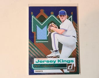 Trey Yesavage 2025 Donruss Jersey Kings Relic Jersey Baseball Card