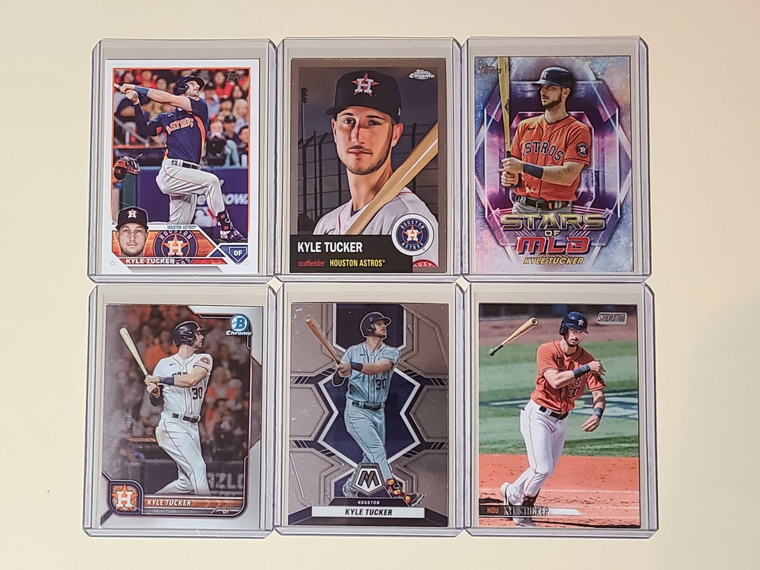Kyle Tucker 6 Baseball Card Lot Topps Chrome Platinum, Bowman 
