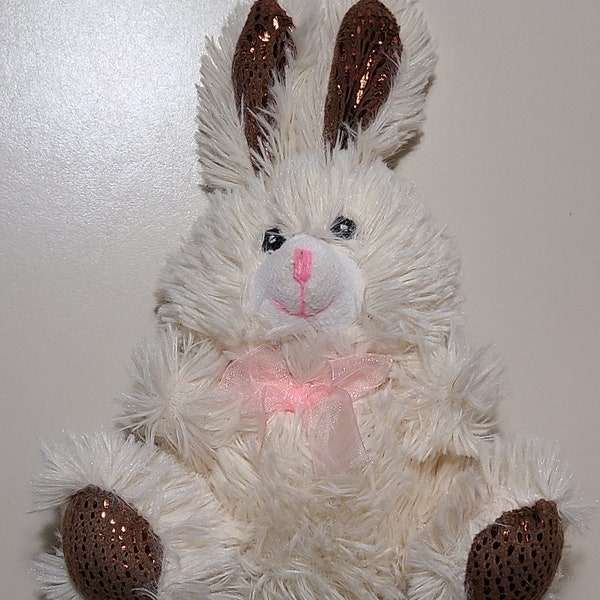8 inch plush Easter Bunny Rabbit doll, good condition